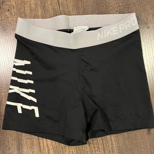 Nike Black and Gray Athletic Shorts Performance Fit